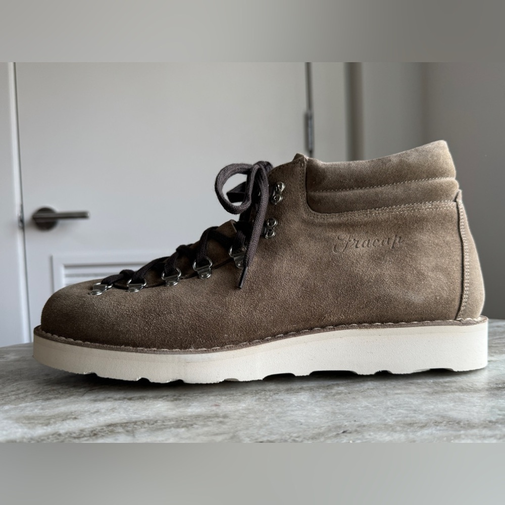 New Men's Fracap M120 Boots Commando Sole 46 - US 13 Taupe / Gray Suede